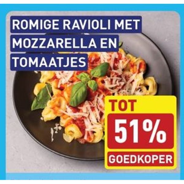 Romige Ravioli met Mozzarella en Tomaatjes