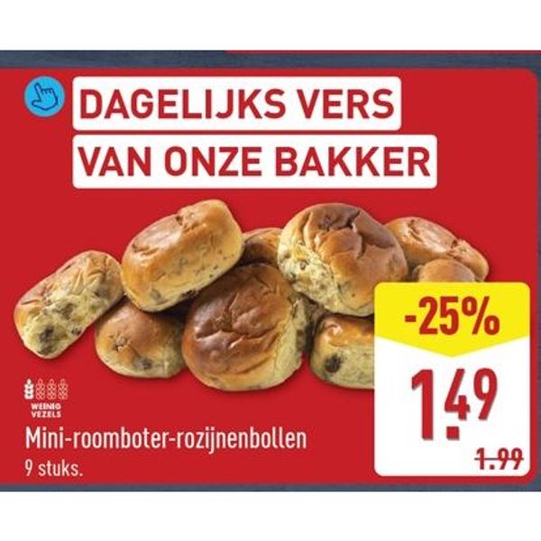 Mini-roomboter-rozijnenbollen