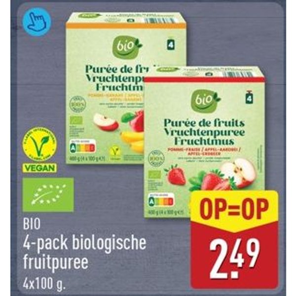 Biologische fruitpuree