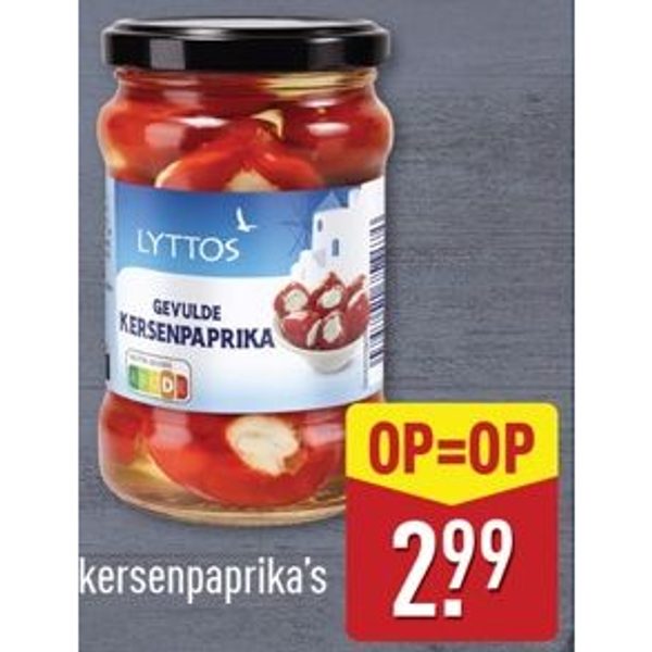 LYTTOS Gevulde kersenpaprika's