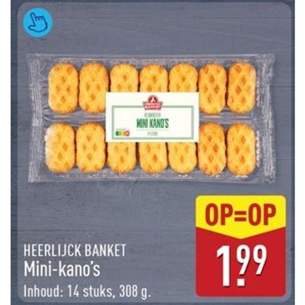 Heerlijck Banket Mini-kano's