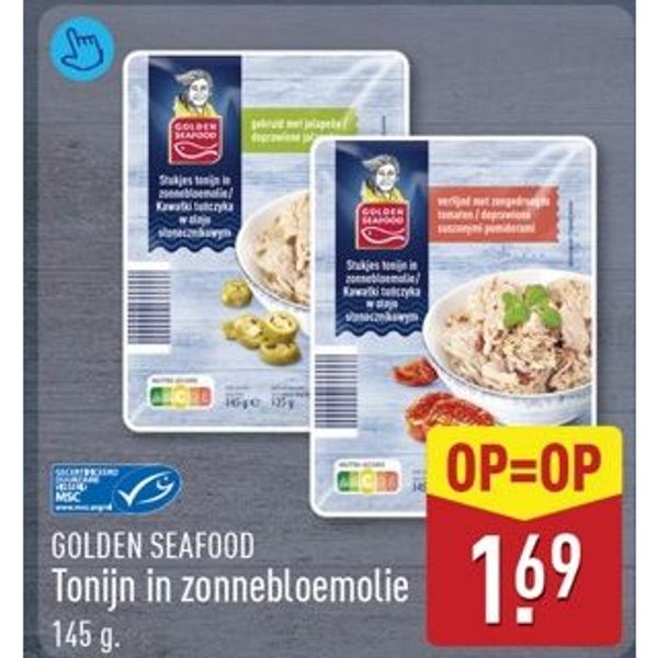 Golden Seafood Tonijn in zonnebloemolie