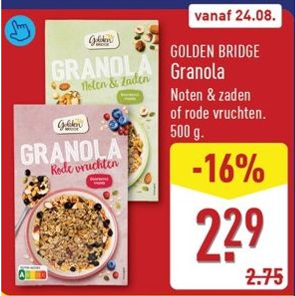 Granola Noten & zaden of rode vruchten