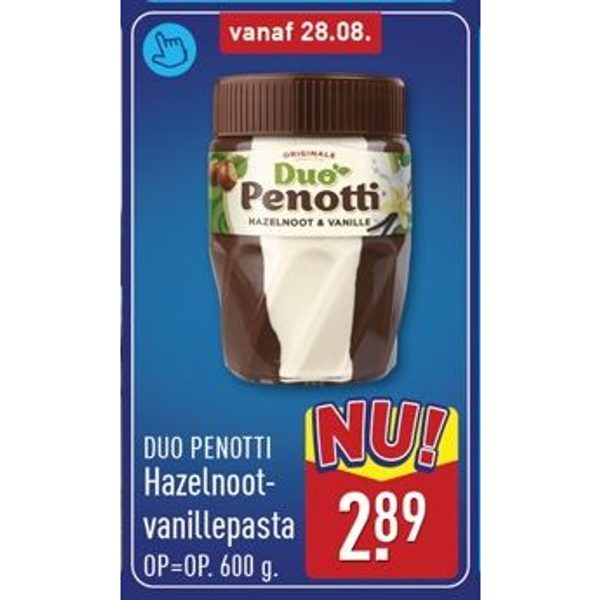 Duo Penotti Hazelnoot-vanillepasta