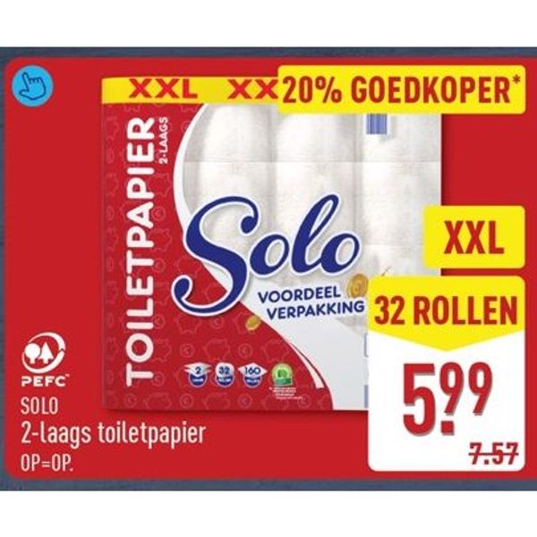 2-laags toiletpapier