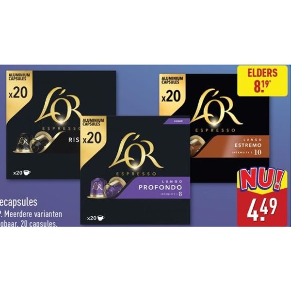 L'OR Koffiecapsules