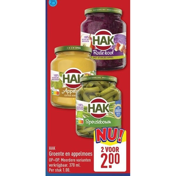 HAK Groente en appelmoes