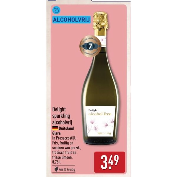 Delight sparkling alcoholvrij