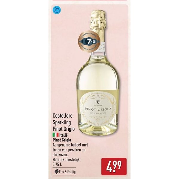 Costellore Sparkling Pinot Grigio