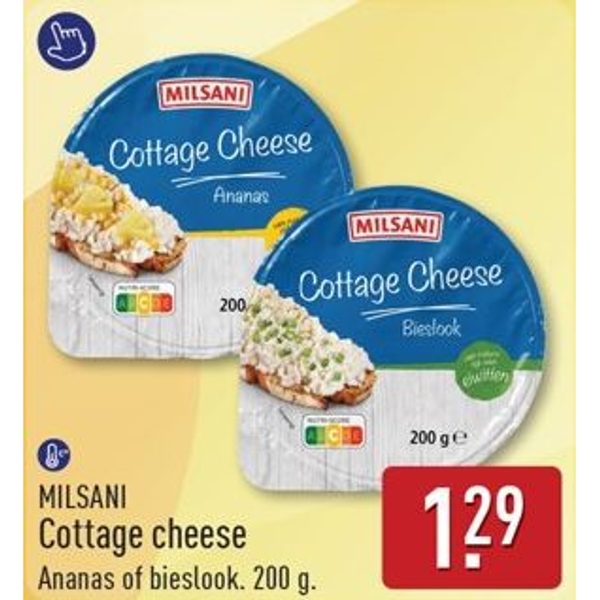 Cottage cheese Ananas of bieslook