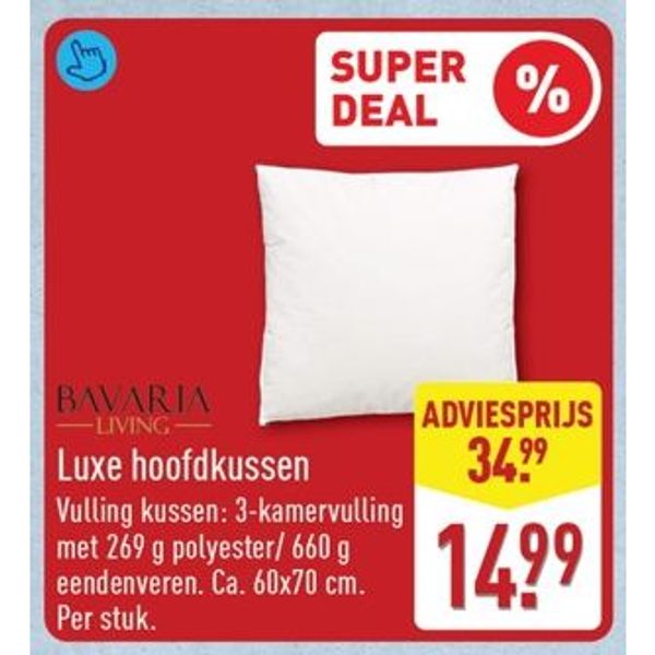 Luxe hoofdkussen