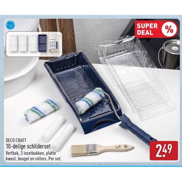 DECO CRAFT 10-delige schilderset