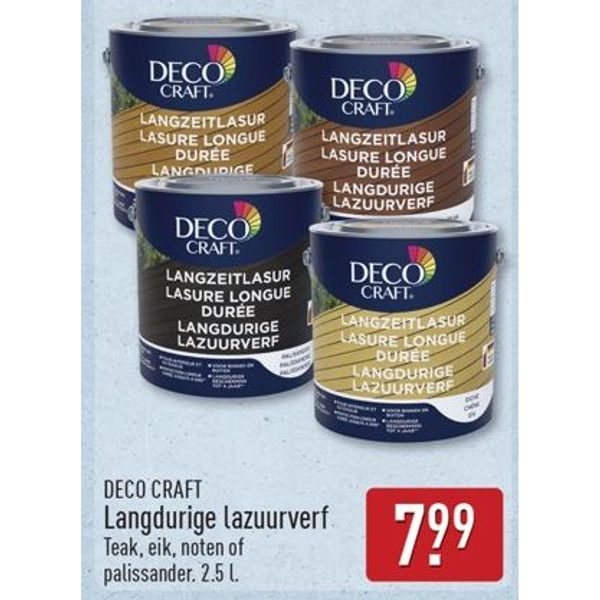 DECO CRAFT Langdurige lazuurverf