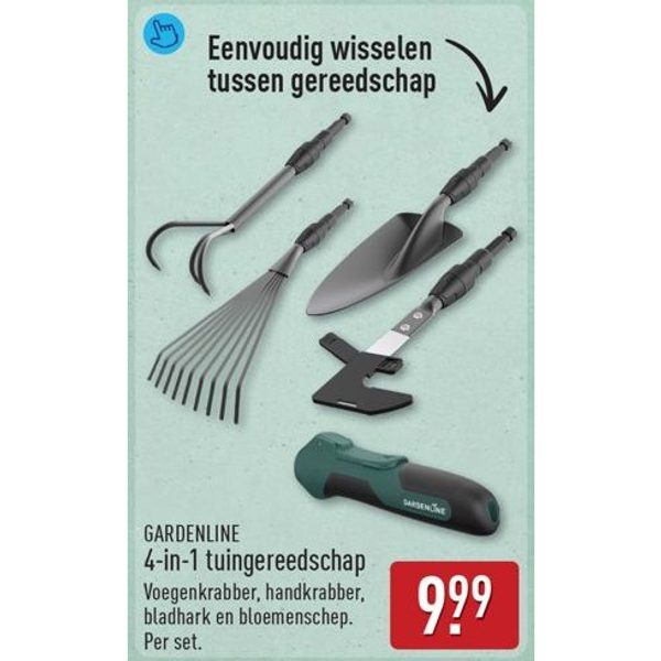 4-in-1 tuingereedschap