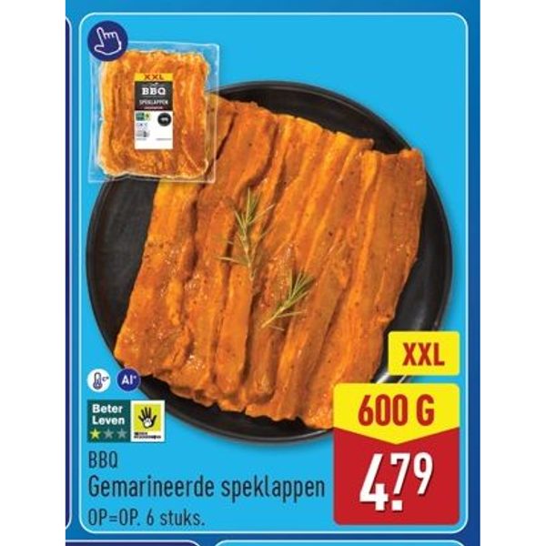 Gemarineerde speklappen