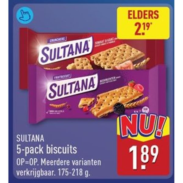 Sultana 5-pack biscuits