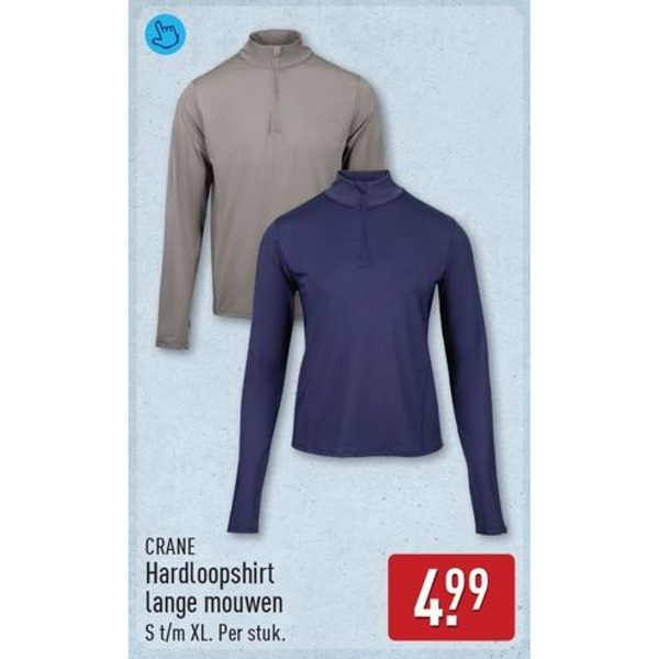 Crane hardloopshirt lange mouwen