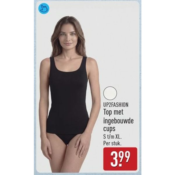 Up2fashion top met ingebouwde cups