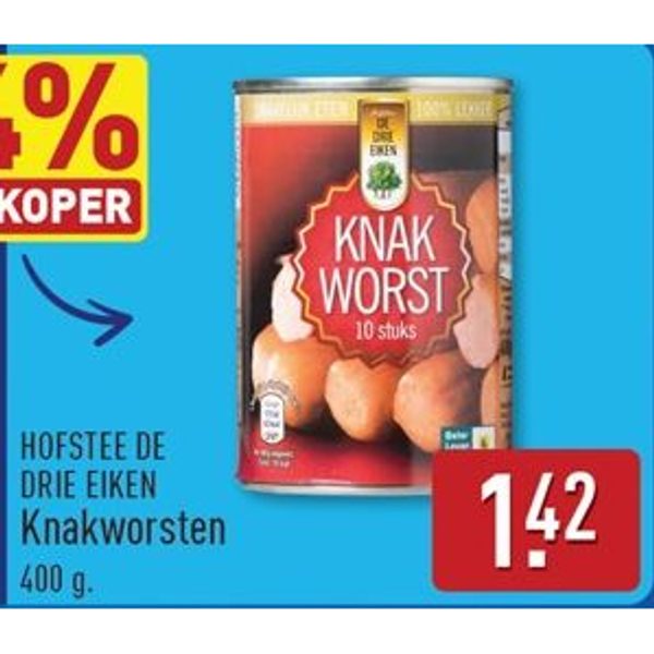 Hofstee De Drie Eiken Knakworsten