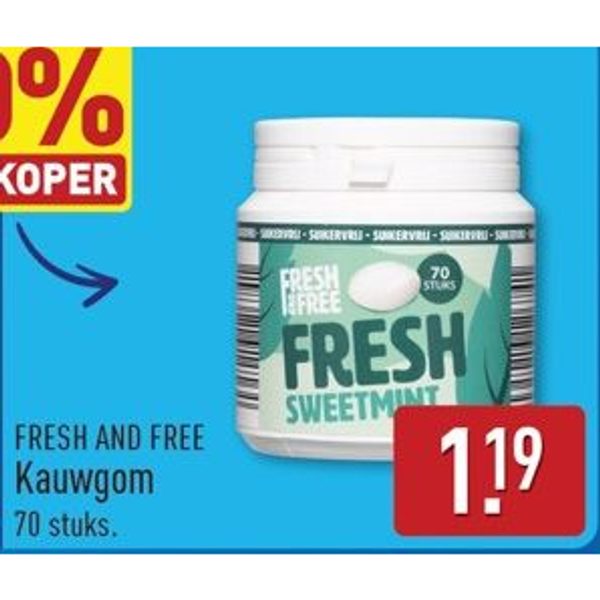 Fresh and Free Kauwgom