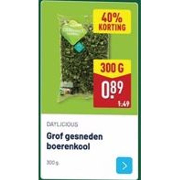 Grof gesneden boerenkool