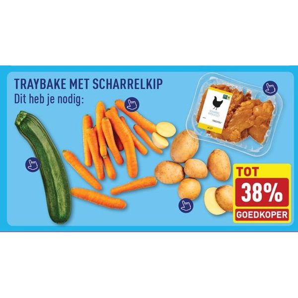 Traybake met scharrelkip