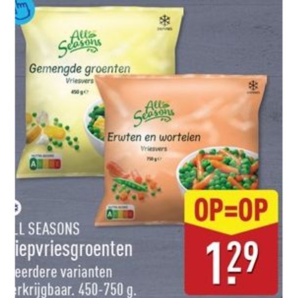 All Seasons diepvriesgroenten