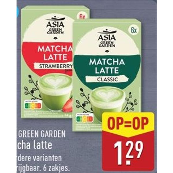 Asia Green Garden Matcha latte