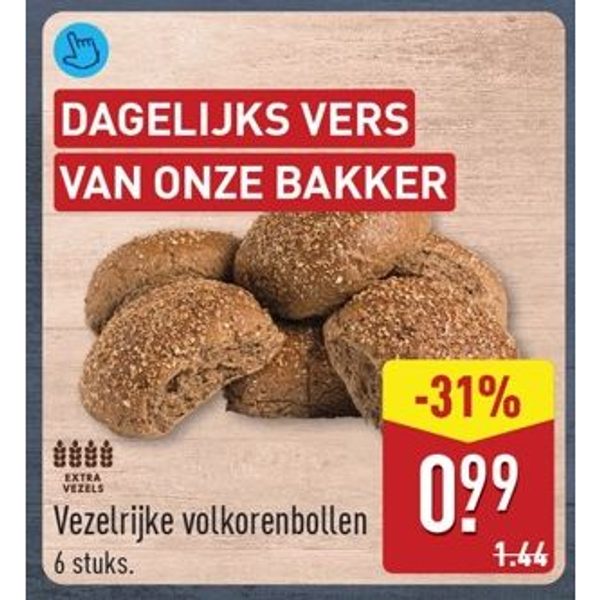 Vezelrijke volkorenbollen