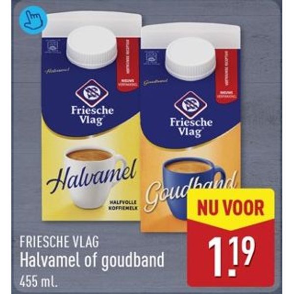 Friesche Vlag Halvamel of goudband