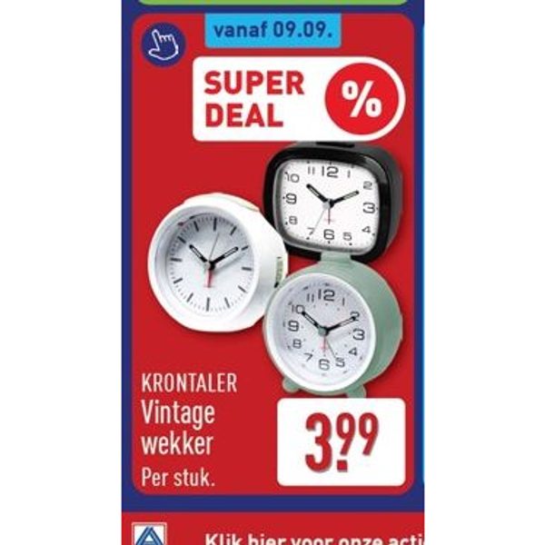 Krontaler Vintage wekker