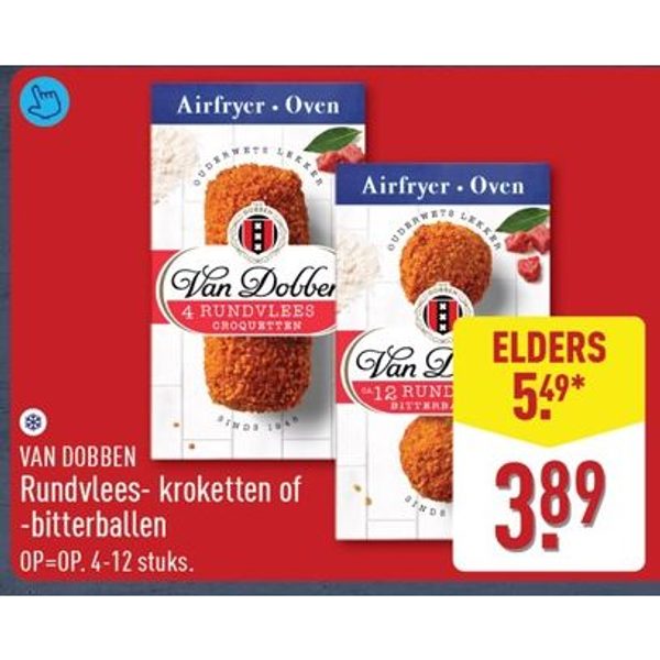 Van Dobben Rundvlees-kroketten of -bitterballen