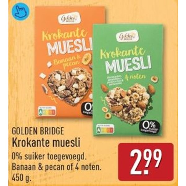 Golden Bridge Krokante muesli