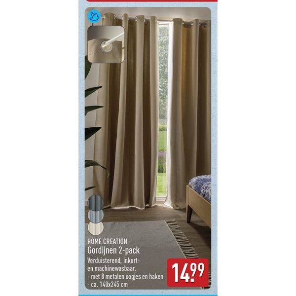 HOME CREATION Gordijnen 2-pack
