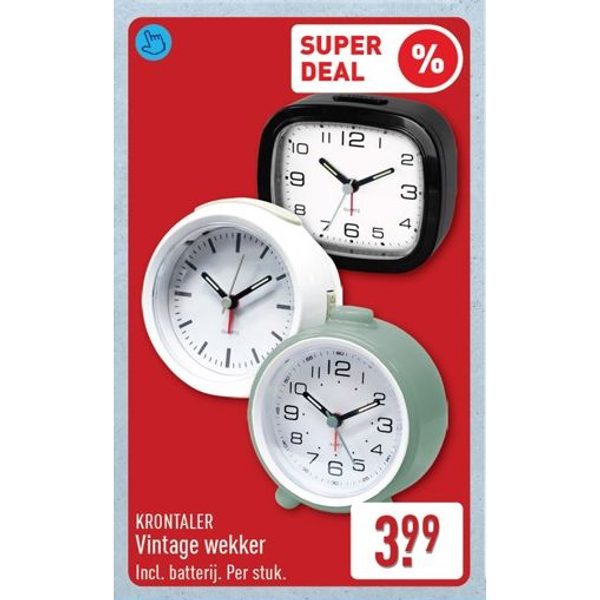 Vintage wekker