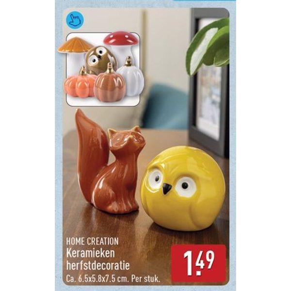 Keramieken herfstdecoratie