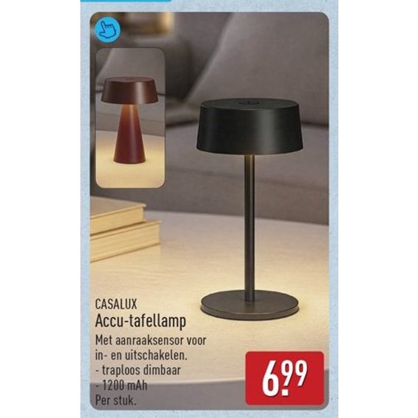 Accu-tafellamp
