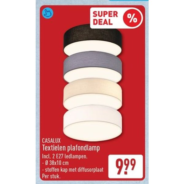 Textielen plafondlamp