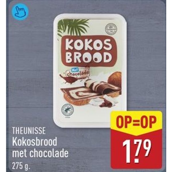 Kokosbrood met chocolade