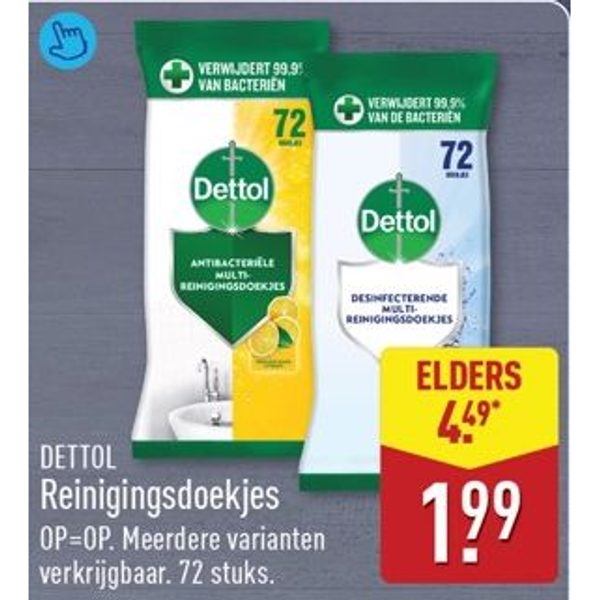 Dettol reinigingsdoekjes