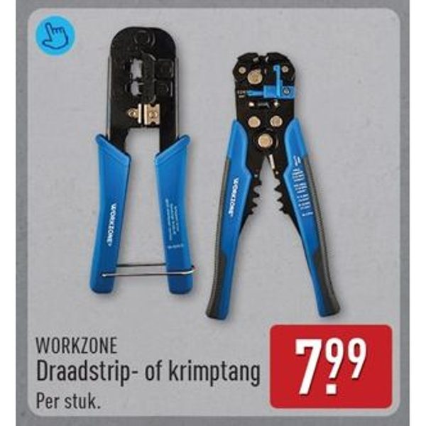 Draadstrip- of krimptang