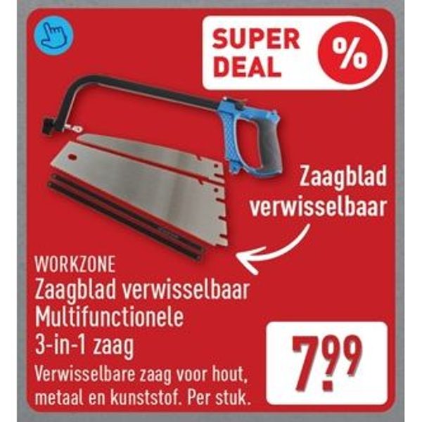 Multifunctionele 3-in-1 zaag