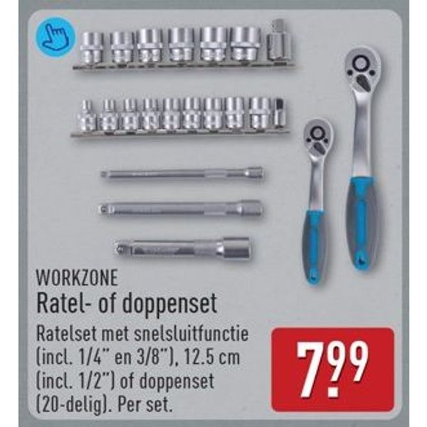 WORKZONE Ratel- of doppenset