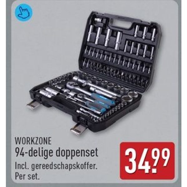 WORKZONE 94-delige doppenset