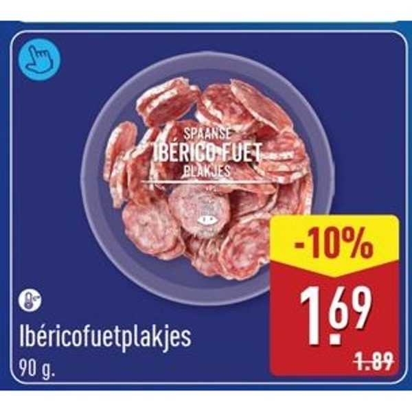 Ibérico fuet plakjes