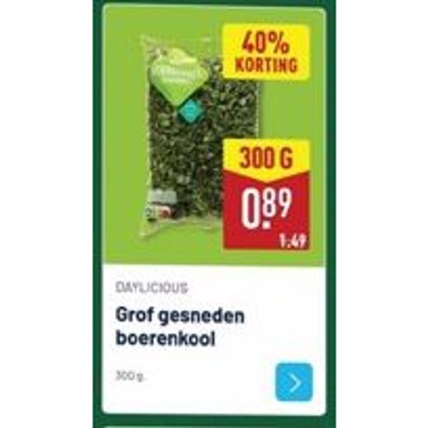 Grof gesneden boerenkool