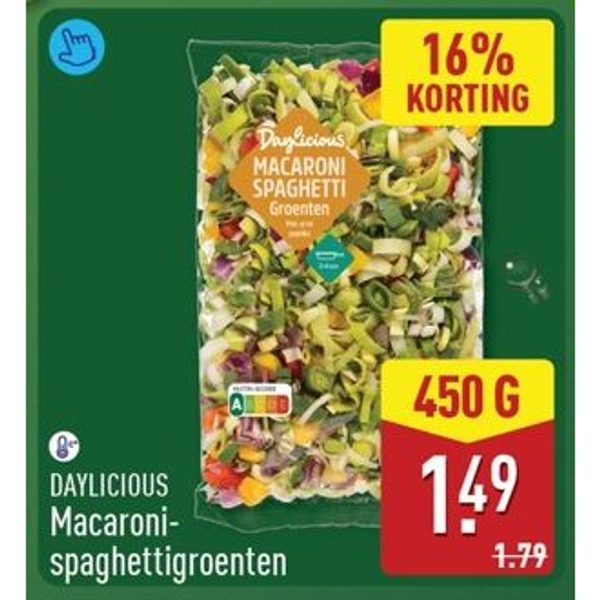 Daylicious Macaroni-spaghettigroenten