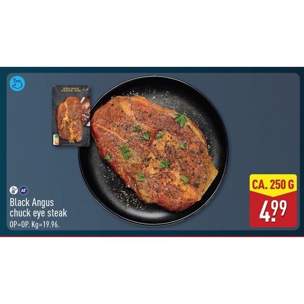 Black Angus chuck eye steak