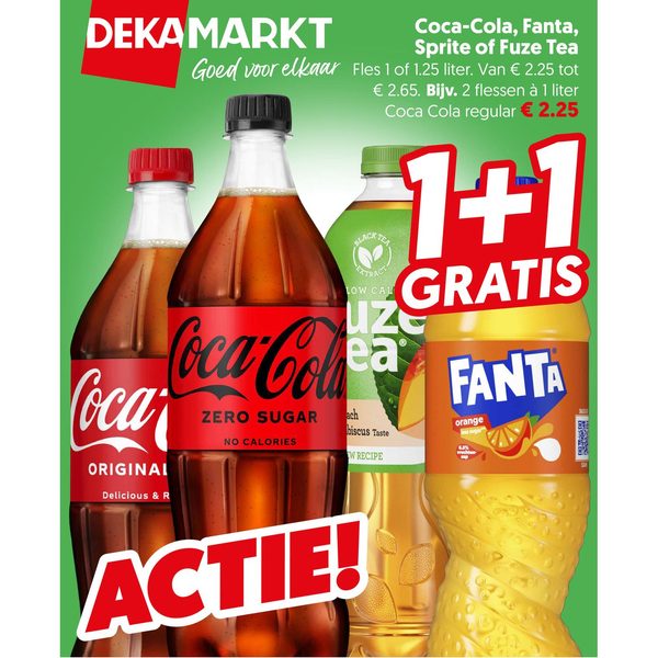 Coca-Cola, Fanta, Sprite of Fuze Tea