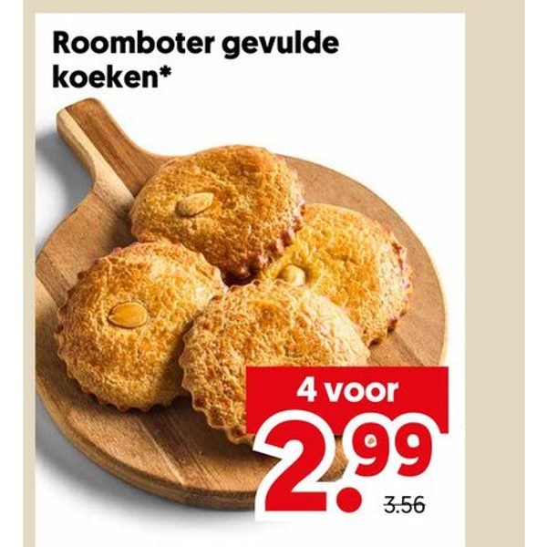 Roomboter gevulde koeken